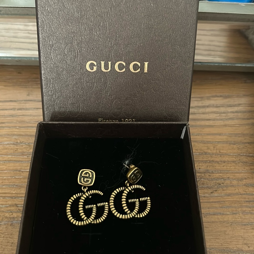 Gucci G earrings worn only a few times!